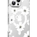 Joko Apple iPhone 16 Pro Max Floral Magsafe Kapak - Beyaz