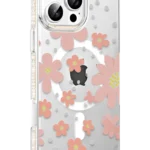 Joko Apple iPhone 16 Pro Max Floral Magsafe Kapak - Pembe