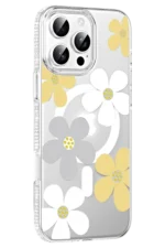 Joko Apple iPhone 16 Pro Max Floral Magsafe Kapak - Sarı