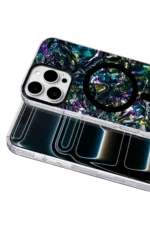 Onegif Apple iPhone 16 Pro Max Mila Dalgalı Magsafe Kapak - Lacivert - Görsel 2