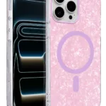 Onegif Apple iPhone 16 Pro Max Mila Dalgalı Magsafe Kapak - Lila