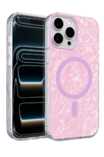 Onegif Apple iPhone 16 Pro Max Mila Dalgalı Magsafe Kapak - Lila