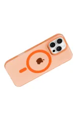 Joko Apple iPhone 16 Pro Max PC Blank Magsafe Kapak - Turuncu - Görsel 3