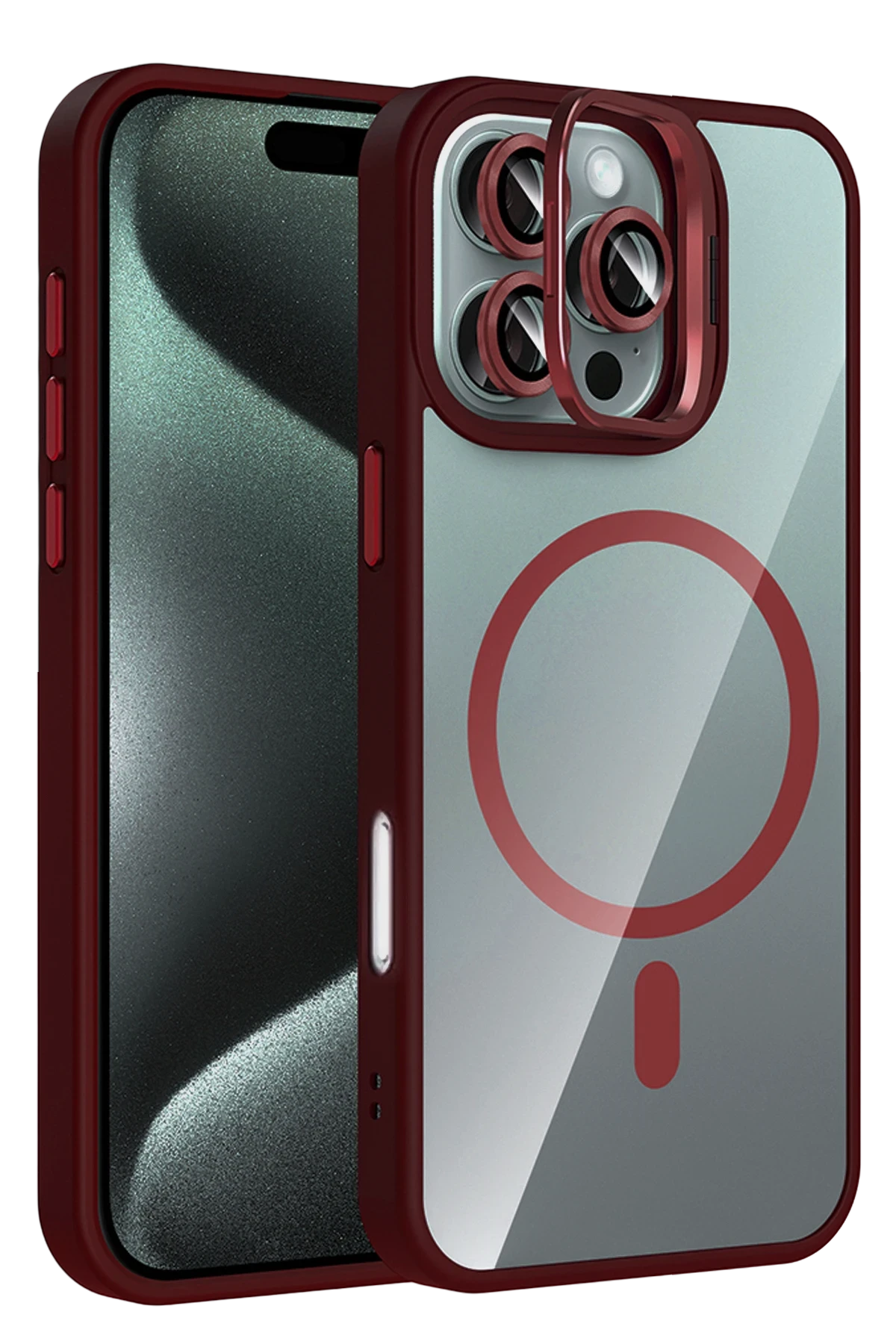 joko-apple-iphone-16-pro-max-remim-lensli-magsafe-standli-kapak-bordo-default Joko Apple iPhone 16 Pro Max Remim Lensli Magsafe Standlı Kapak - Bordo - Görsel 1