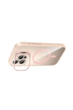 Joko Apple iPhone 16 Pro Max Remim Lensli Magsafe Standlı Kapak - Pembe - Görsel 4