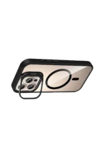 Joko Apple iPhone 16 Pro Max Remim Lensli Magsafe Standlı Kapak - Siyah - Görsel 4