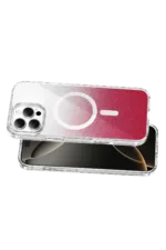 Onegif Apple iPhone 16 Pro Max Sora Simli Magsafe Kapak - Kırmızı - Görsel 3