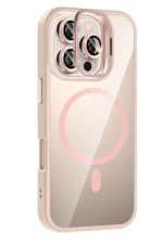 Joko Apple iPhone 16 Pro Remim Lensli Magsafe Standlı Kapak - Pembe - Görsel 2