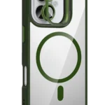 Joko Apple iPhone 16 Remim Lensli Magsafe Standlı Kapak - Koyu Yeşil