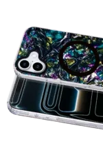 Onegif Apple iPhone 17 Mila Dalgalı Magsafe Kapak - Lacivert - Görsel 2