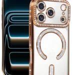Uray store Apple iPhone 17 Pro Joke Simli Magneticsafe Kılıf - Turuncu