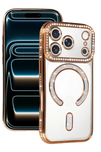 Uray store Apple iPhone 17 Pro Joke Simli Magneticsafe Kılıf - Turuncu