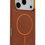 Joko Apple iPhone 17 Pro Luno Deri Magsafe Kapak - Kahverengi