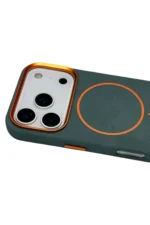Joko Apple iPhone 17 Pro Luno Deri Magsafe Kapak - Yeşil - Görsel 3