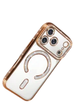 Uray store Apple iPhone 17 Pro Max Joke Simli Magneticsafe Kılıf - Turuncu - Görsel 3