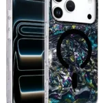 Onegif Apple iPhone 17 Pro Max Mila Dalgalı Magsafe Kapak - Lacivert