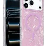 Onegif Apple iPhone 17 Pro Max Mila Dalgalı Magsafe Kapak - Lila