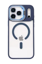 Joko Apple iPhone 17 Pro Max Remim Lensli Magsafe Standlı Kapak - Lacivert - Görsel 2