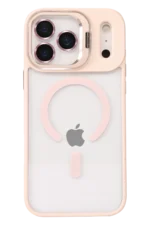 Joko Apple iPhone 17 Pro Max Remim Lensli Magsafe Standlı Kapak - Pembe - Görsel 2