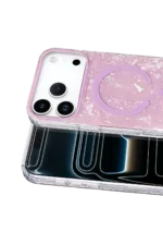 Onegif Apple iPhone 17 Pro Mila Dalgalı Magsafe Kapak - Lila - Görsel 2
