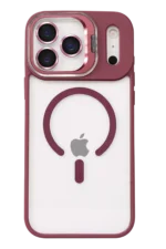 Joko Apple iPhone 17 Pro Remim Lensli Magsafe Standlı Kapak - Bordo - Görsel 2