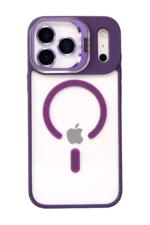 Joko Apple iPhone 17 Pro Remim Lensli Magsafe Standlı Kapak - Derin Mor - Görsel 2