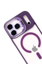 Joko Apple iPhone 17 Pro Remim Lensli Magsafe Standlı Kapak - Derin Mor - Görsel 3
