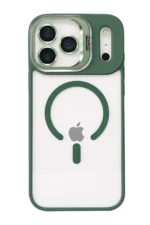 Joko Apple iPhone 17 Pro Remim Lensli Magsafe Standlı Kapak - Koyu Yeşil - Görsel 2