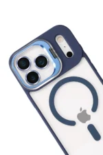 Joko Apple iPhone 17 Pro Remim Lensli Magsafe Standlı Kapak - Lacivert - Görsel 3