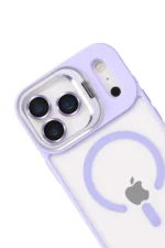 Joko Apple iPhone 17 Pro Remim Lensli Magsafe Standlı Kapak - Lila - Görsel 3