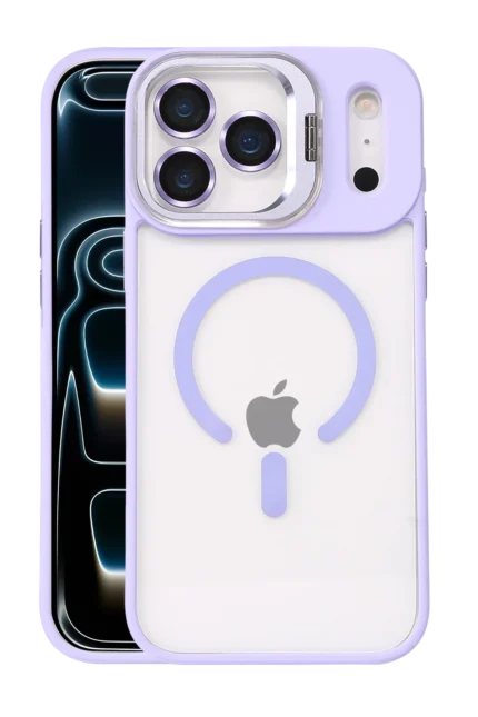 Joko Apple iPhone 17 Pro Remim Lensli Magsafe Standlı Kapak - Lila