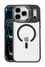 Joko Apple iPhone 17 Pro Remim Lensli Magsafe Standlı Kapak - Siyah