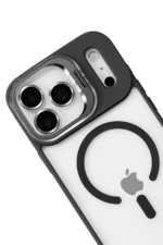 Joko Apple iPhone 17 Pro Remim Lensli Magsafe Standlı Kapak - Siyah - Görsel 3