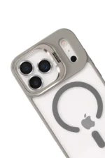 Joko Apple iPhone 17 Pro Remim Lensli Magsafe Standlı Kapak - Titan Gri - Görsel 3