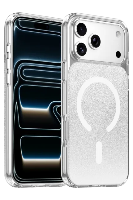 Onegif Apple iPhone 17 Pro Sora Simli Magsafe Kapak - Beyaz
