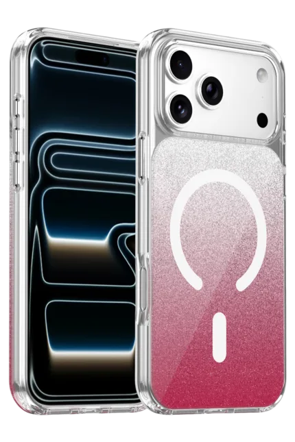 Onegif Apple iPhone 17 Pro Sora Simli Magsafe Kapak - Kırmızı