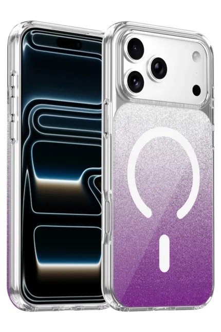 Onegif Apple iPhone 17 Pro Sora Simli Magsafe Kapak - Mor
