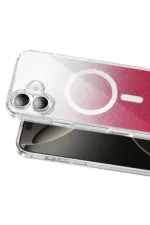 Onegif Apple iPhone 17 Sora Simli Magsafe Kapak - Kırmızı - Görsel 2