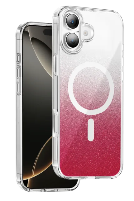 Onegif Apple iPhone 17 Sora Simli Magsafe Kapak - Kırmızı