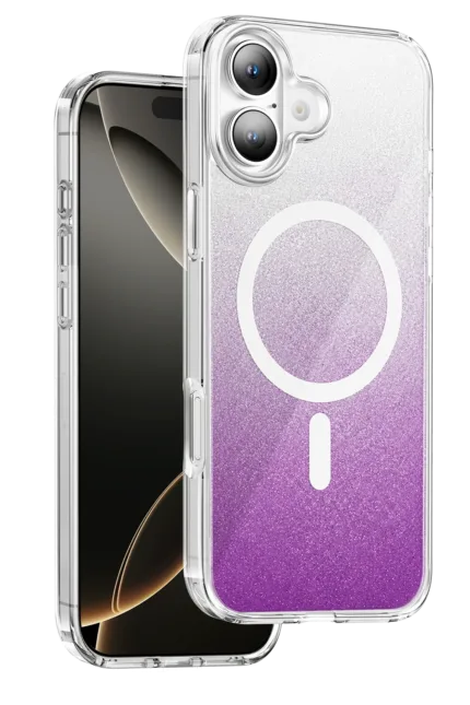 Onegif Apple iPhone 17 Sora Simli Magsafe Kapak - Mor