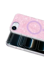 Onegif Apple iPhone 17E Mila Dalgalı Magsafe Kapak - Lila - Görsel 2
