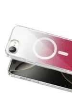 Onegif Apple iPhone 17E Sora Simli Magsafe Kapak - Kırmızı - Görsel 2