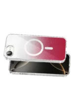 Onegif Apple iPhone 17E Sora Simli Magsafe Kapak - Kırmızı - Görsel 3