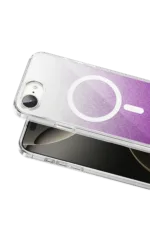 Onegif Apple iPhone 17E Sora Simli Magsafe Kapak - Mor - Görsel 2