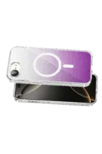 Onegif Apple iPhone 17E Sora Simli Magsafe Kapak - Mor - Görsel 3