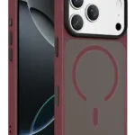Joko Apple iPhone 18 Pro Megane Magsafe Kapak - Bordo