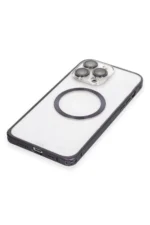 Joko Apple iPhone 14 Pro Kılıf Metal Bumper Magneticsafe Kapak - Derin Mor - Görsel 5
