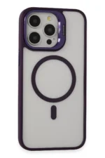 Joko Apple iPhone 14 Pro Kılıf Roblox Lens Magsafe Standlı Kapak - Derin Mor
