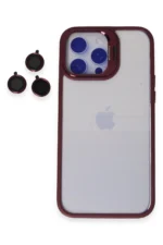 Joko Apple iPhone 14 Pro Kılıf Roblox Lens Standlı Kapak - Bordo