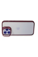 Joko Apple iPhone 14 Pro Kılıf Roblox Lens Standlı Kapak - Bordo - Görsel 6